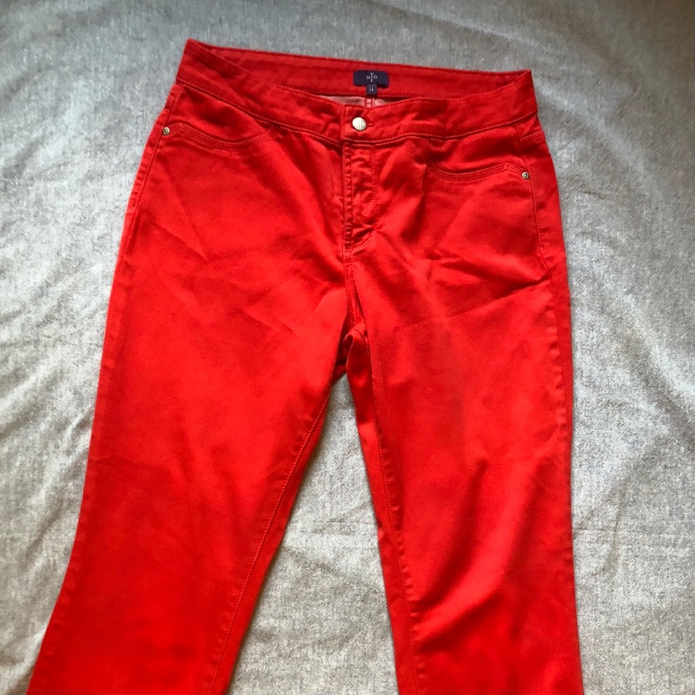 NYJD Bright Red Legging Jeans